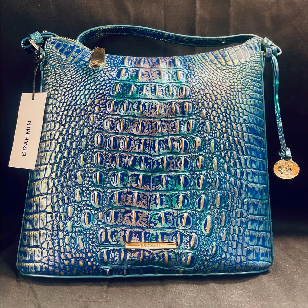 BRAHMIN Katie Dragon Melbourne Genuine Leather Crossbody